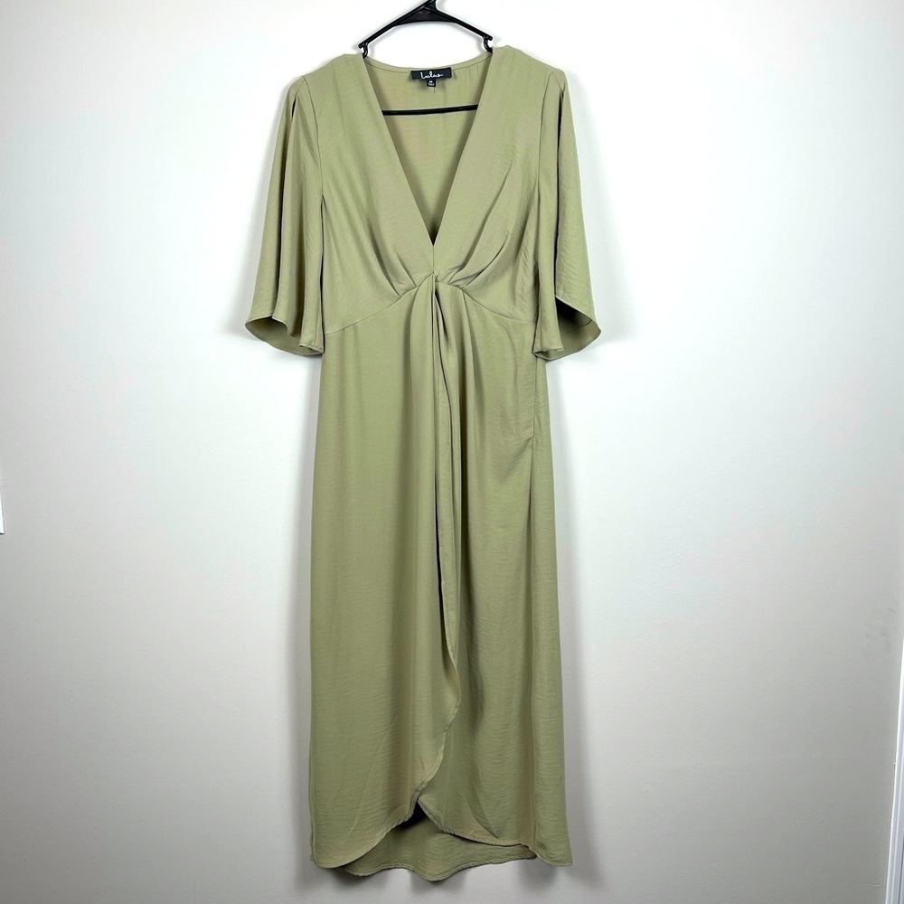 Lulus Green Maxi Bridesmaid Dress Size Medium
